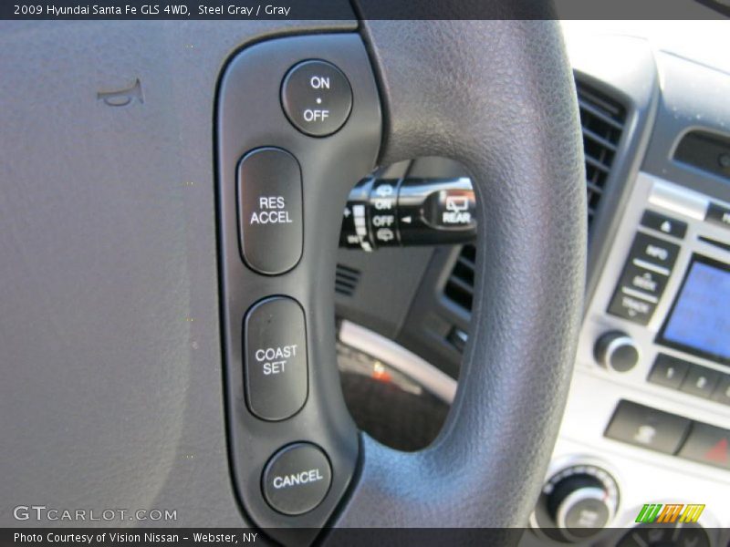 Steel Gray / Gray 2009 Hyundai Santa Fe GLS 4WD