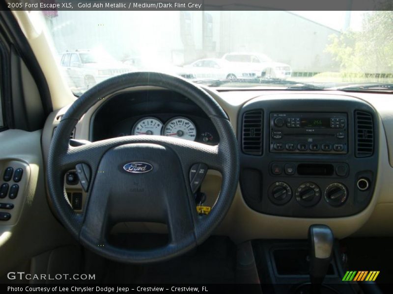 Gold Ash Metallic / Medium/Dark Flint Grey 2005 Ford Escape XLS