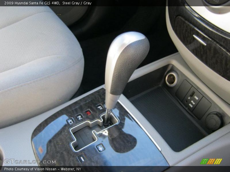 Steel Gray / Gray 2009 Hyundai Santa Fe GLS 4WD