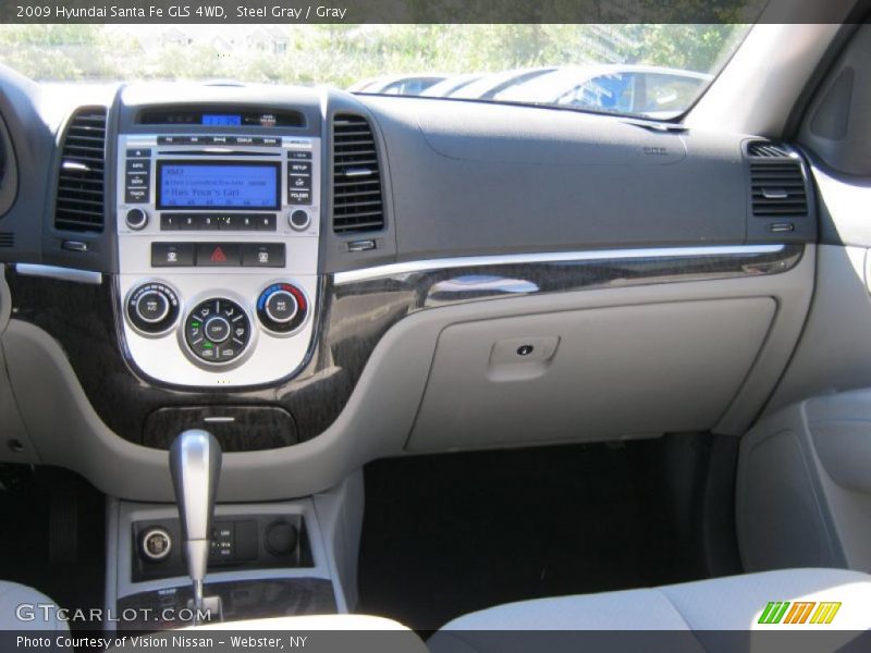 Steel Gray / Gray 2009 Hyundai Santa Fe GLS 4WD