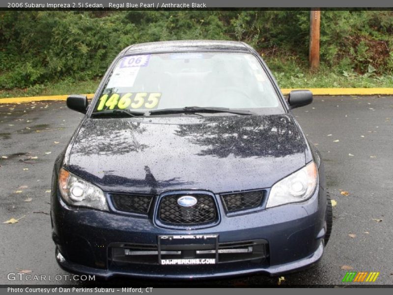 Regal Blue Pearl / Anthracite Black 2006 Subaru Impreza 2.5i Sedan