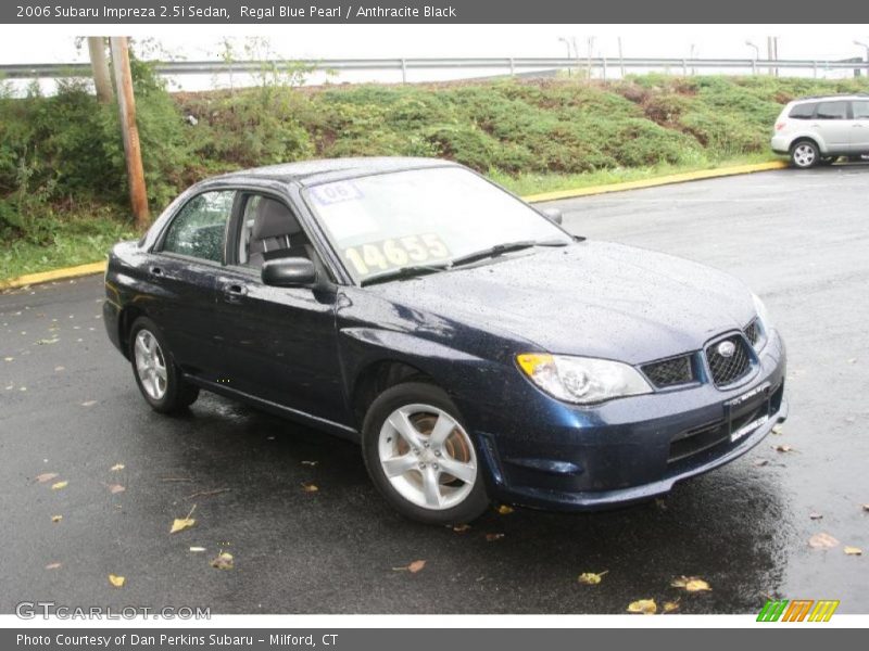 Regal Blue Pearl / Anthracite Black 2006 Subaru Impreza 2.5i Sedan