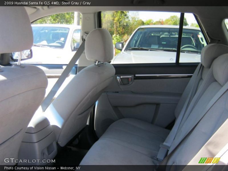 Steel Gray / Gray 2009 Hyundai Santa Fe GLS 4WD