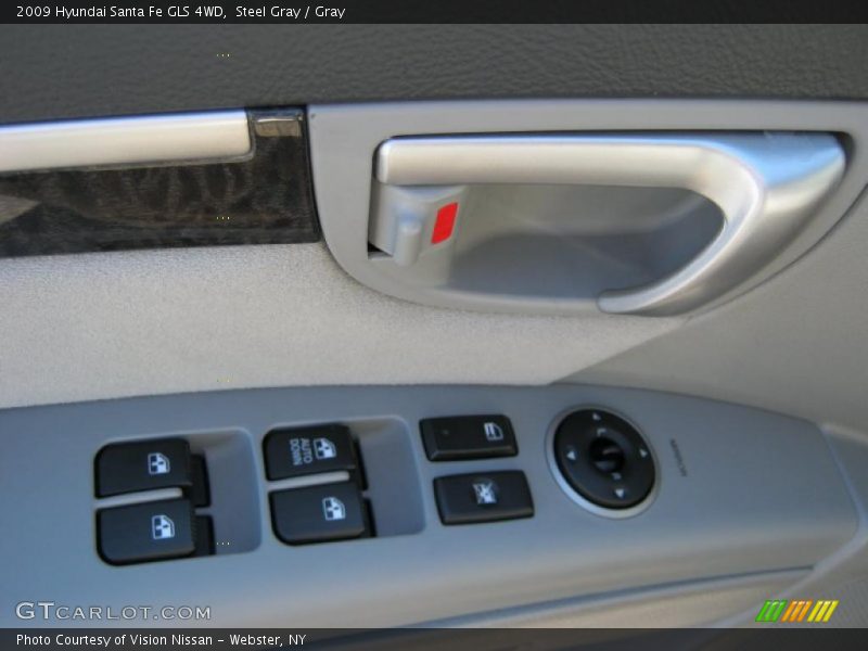 Steel Gray / Gray 2009 Hyundai Santa Fe GLS 4WD