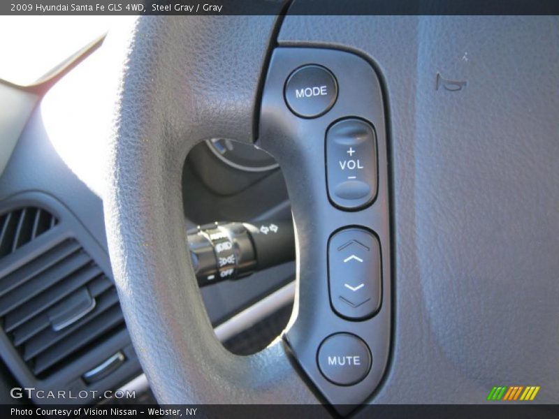 Steel Gray / Gray 2009 Hyundai Santa Fe GLS 4WD