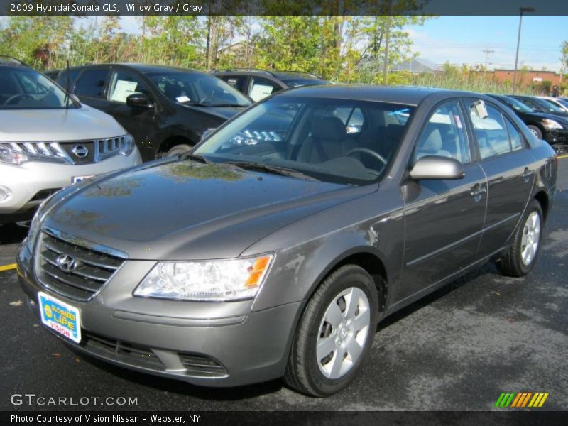 Willow Gray / Gray 2009 Hyundai Sonata GLS