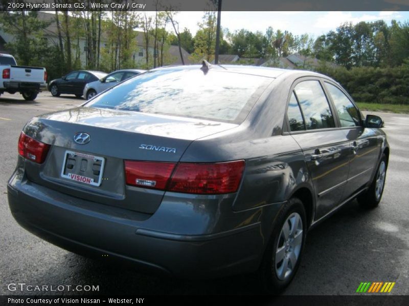 Willow Gray / Gray 2009 Hyundai Sonata GLS
