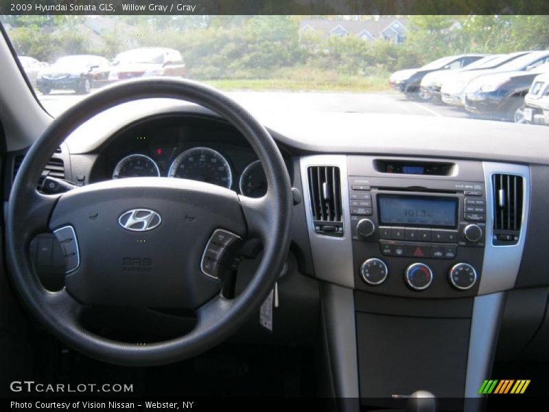 Willow Gray / Gray 2009 Hyundai Sonata GLS