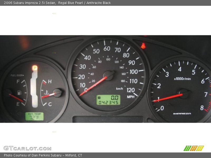 Regal Blue Pearl / Anthracite Black 2006 Subaru Impreza 2.5i Sedan