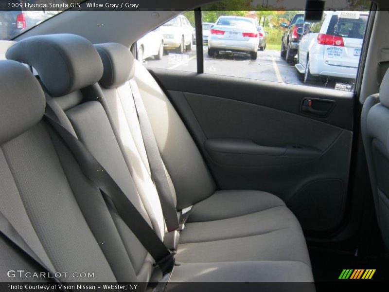 Willow Gray / Gray 2009 Hyundai Sonata GLS