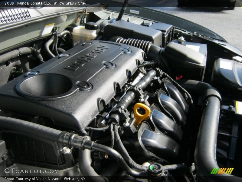 Willow Gray / Gray 2009 Hyundai Sonata GLS