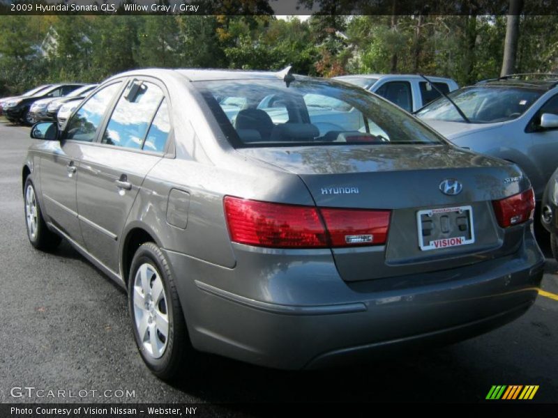 Willow Gray / Gray 2009 Hyundai Sonata GLS