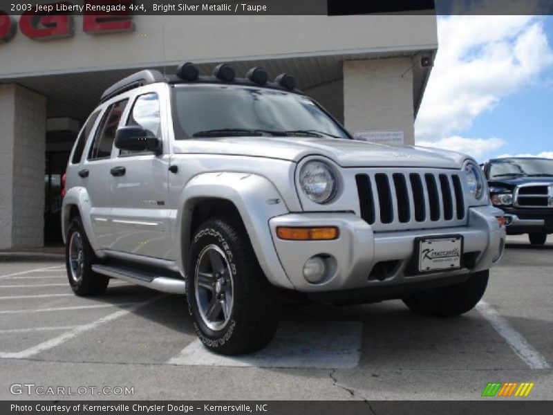 Bright Silver Metallic / Taupe 2003 Jeep Liberty Renegade 4x4