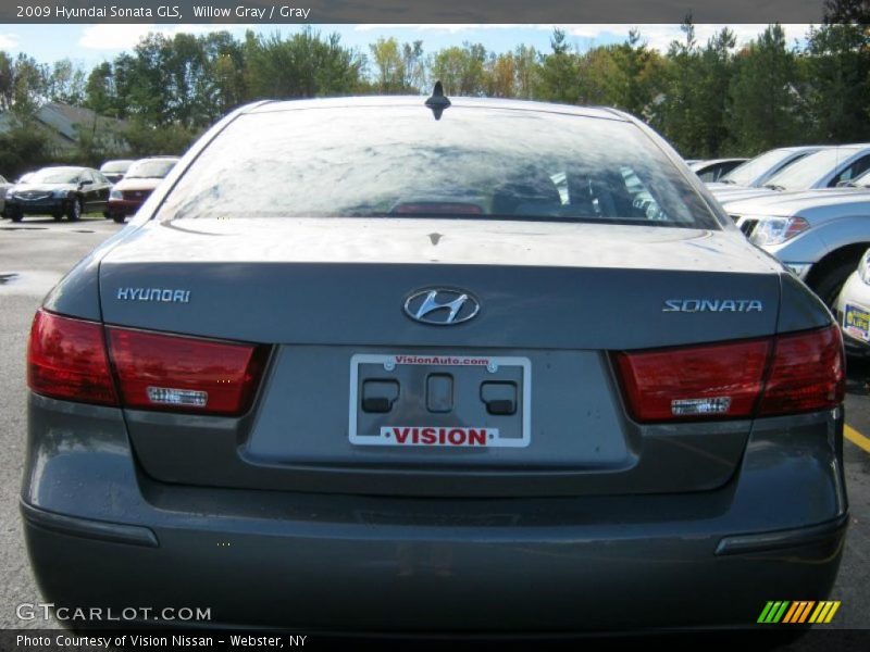 Willow Gray / Gray 2009 Hyundai Sonata GLS