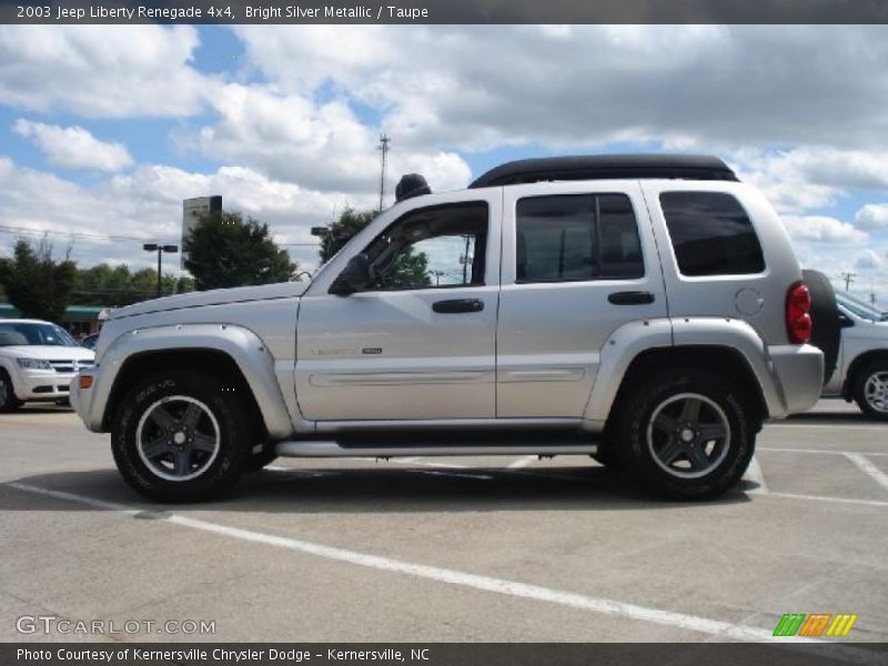 Bright Silver Metallic / Taupe 2003 Jeep Liberty Renegade 4x4
