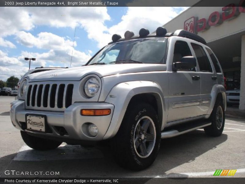 Bright Silver Metallic / Taupe 2003 Jeep Liberty Renegade 4x4
