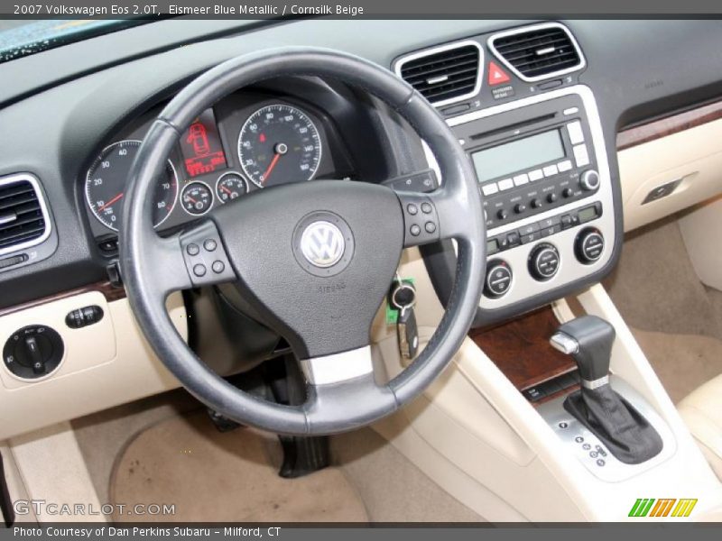 Eismeer Blue Metallic / Cornsilk Beige 2007 Volkswagen Eos 2.0T