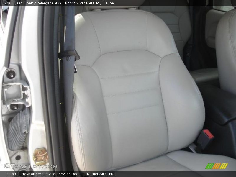 Bright Silver Metallic / Taupe 2003 Jeep Liberty Renegade 4x4