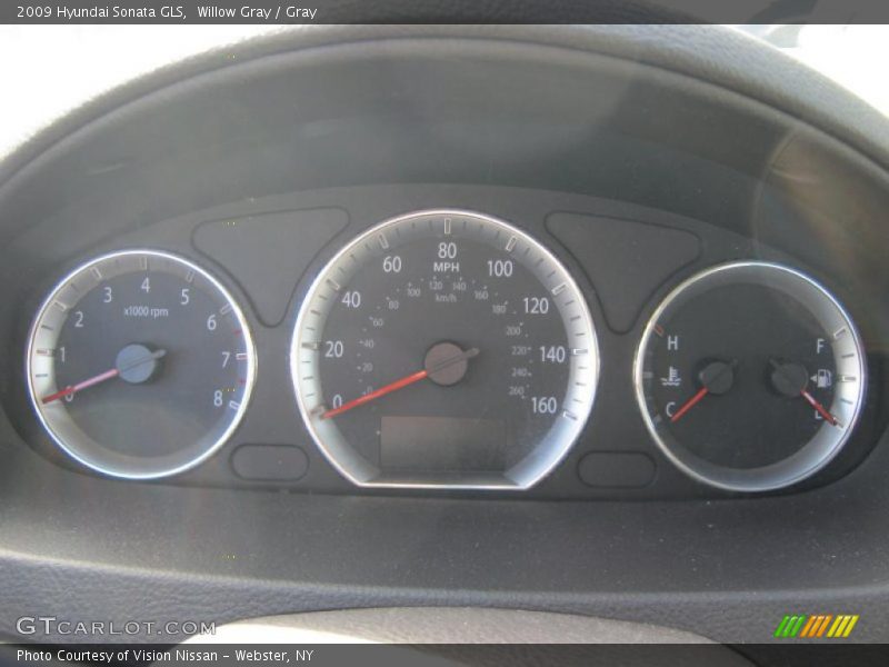 Willow Gray / Gray 2009 Hyundai Sonata GLS