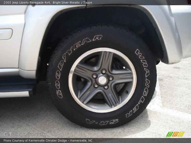 Bright Silver Metallic / Taupe 2003 Jeep Liberty Renegade 4x4