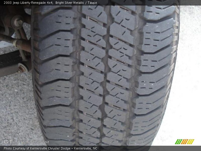 Bright Silver Metallic / Taupe 2003 Jeep Liberty Renegade 4x4