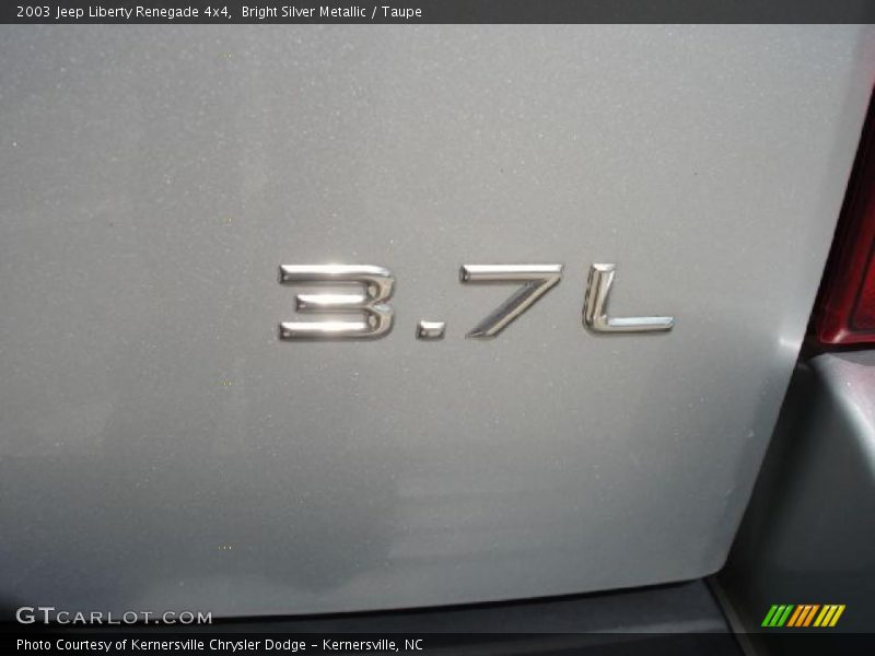 Bright Silver Metallic / Taupe 2003 Jeep Liberty Renegade 4x4