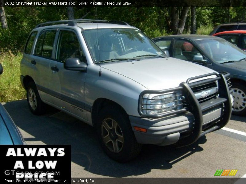Silver Metallic / Medium Gray 2002 Chevrolet Tracker 4WD Hard Top