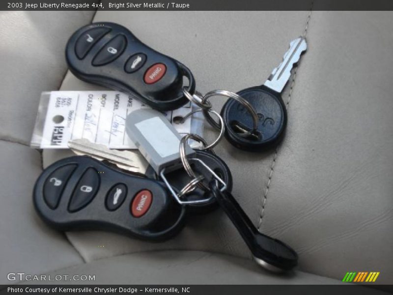 Bright Silver Metallic / Taupe 2003 Jeep Liberty Renegade 4x4