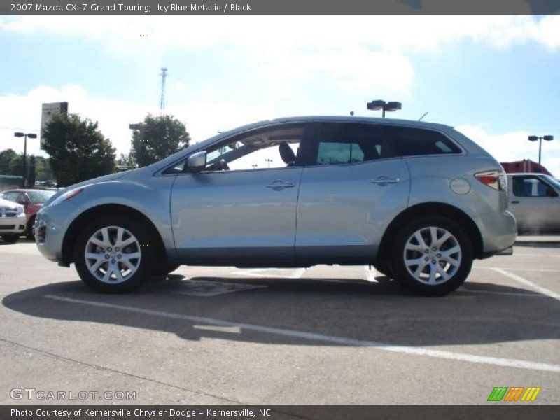 Icy Blue Metallic / Black 2007 Mazda CX-7 Grand Touring