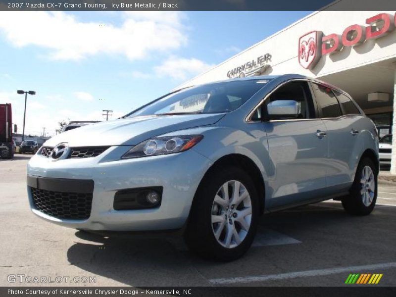 Icy Blue Metallic / Black 2007 Mazda CX-7 Grand Touring