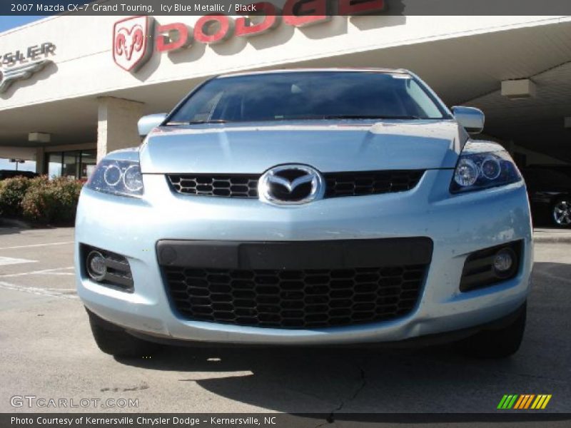 Icy Blue Metallic / Black 2007 Mazda CX-7 Grand Touring