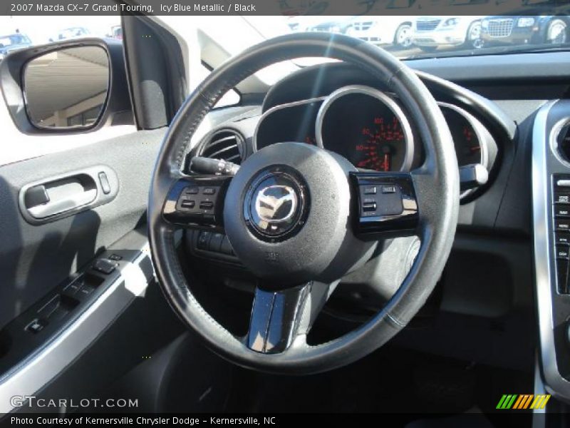 Icy Blue Metallic / Black 2007 Mazda CX-7 Grand Touring