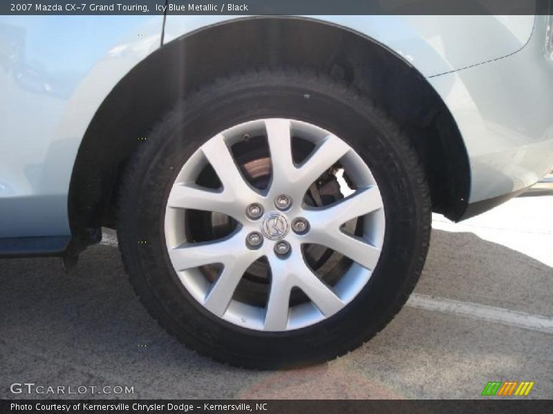 Icy Blue Metallic / Black 2007 Mazda CX-7 Grand Touring