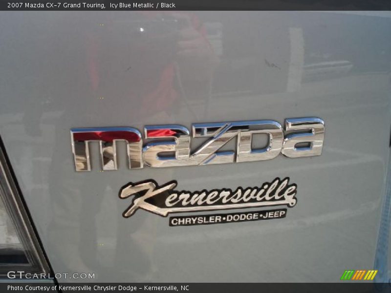 Icy Blue Metallic / Black 2007 Mazda CX-7 Grand Touring