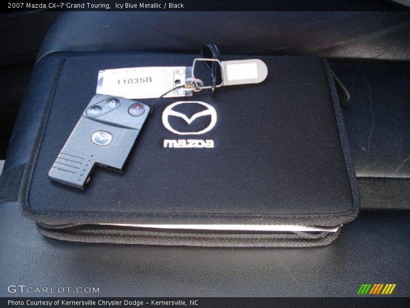 Icy Blue Metallic / Black 2007 Mazda CX-7 Grand Touring