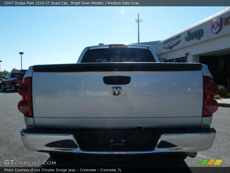 Bright Silver Metallic / Medium Slate Gray 2007 Dodge Ram 1500 ST Quad Cab