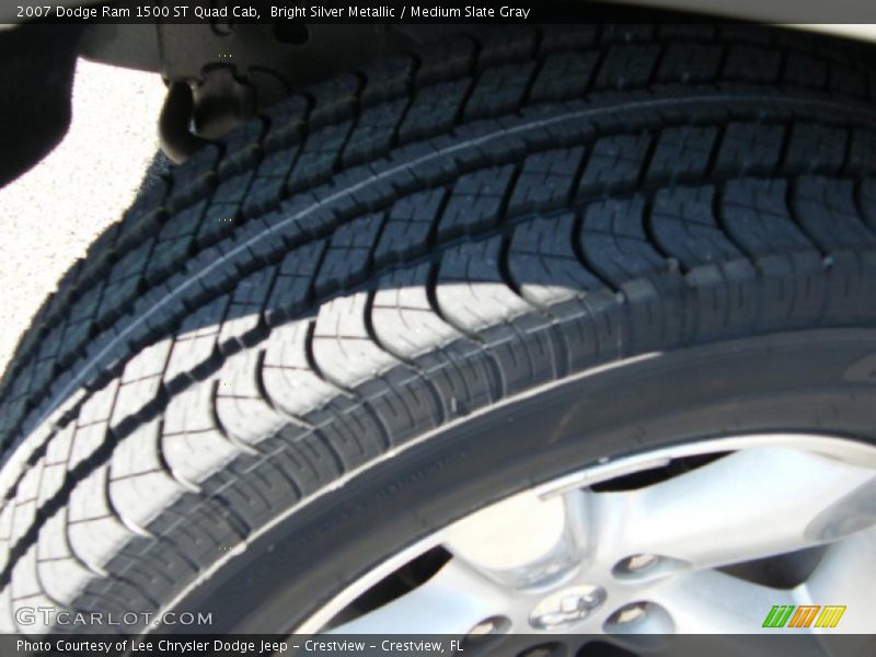 Bright Silver Metallic / Medium Slate Gray 2007 Dodge Ram 1500 ST Quad Cab