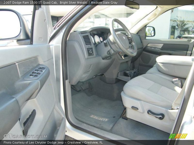 Bright Silver Metallic / Medium Slate Gray 2007 Dodge Ram 1500 ST Quad Cab