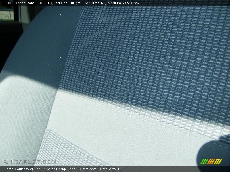 Bright Silver Metallic / Medium Slate Gray 2007 Dodge Ram 1500 ST Quad Cab