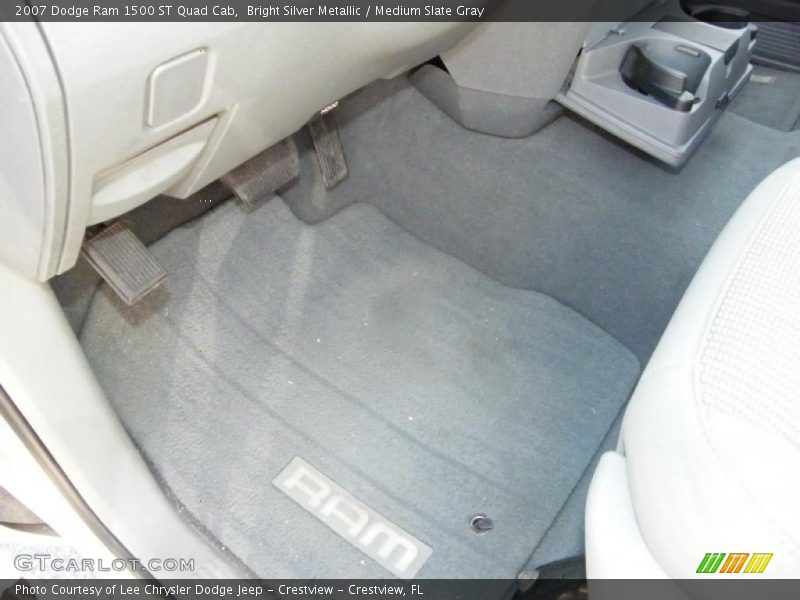 Bright Silver Metallic / Medium Slate Gray 2007 Dodge Ram 1500 ST Quad Cab