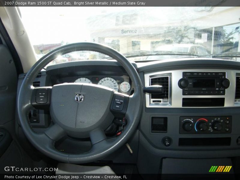 Bright Silver Metallic / Medium Slate Gray 2007 Dodge Ram 1500 ST Quad Cab