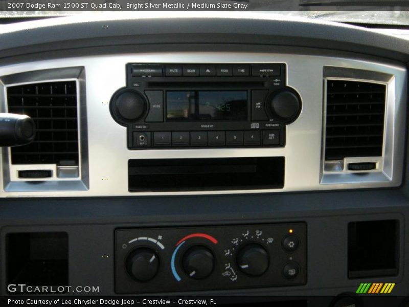 Bright Silver Metallic / Medium Slate Gray 2007 Dodge Ram 1500 ST Quad Cab