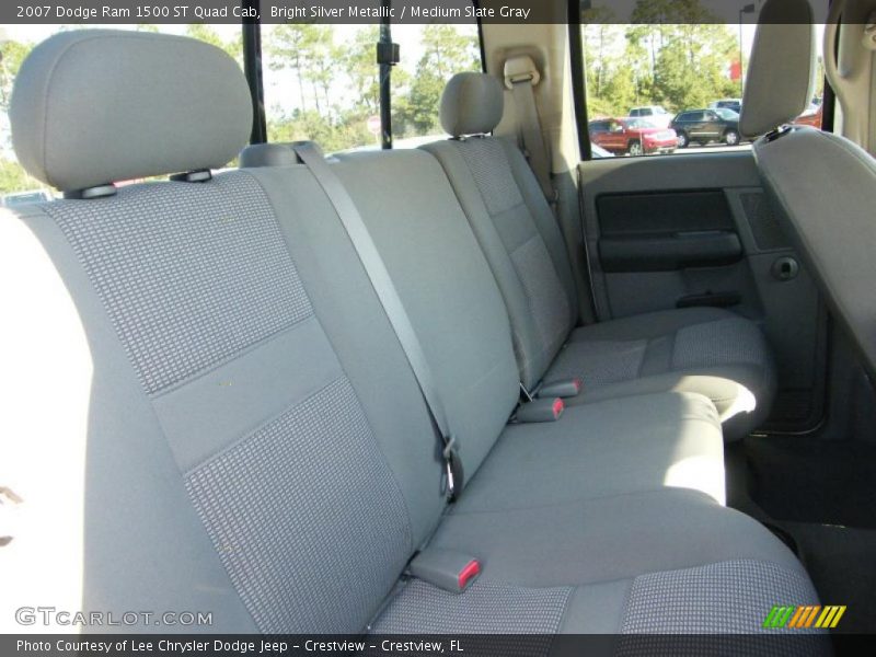 Bright Silver Metallic / Medium Slate Gray 2007 Dodge Ram 1500 ST Quad Cab
