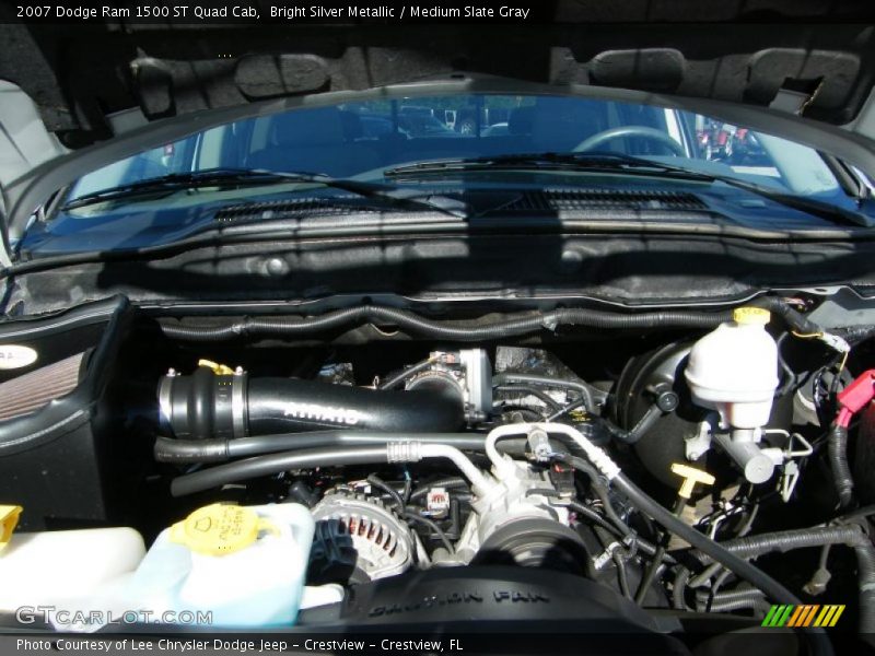 Bright Silver Metallic / Medium Slate Gray 2007 Dodge Ram 1500 ST Quad Cab