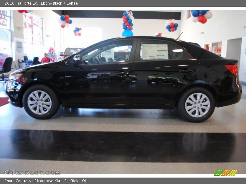 Ebony Black / Coffee 2010 Kia Forte EX