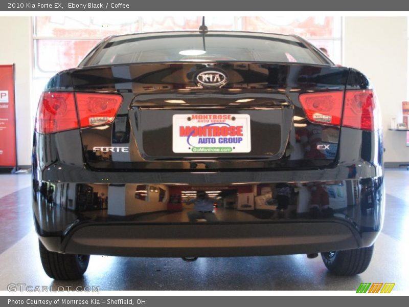 Ebony Black / Coffee 2010 Kia Forte EX