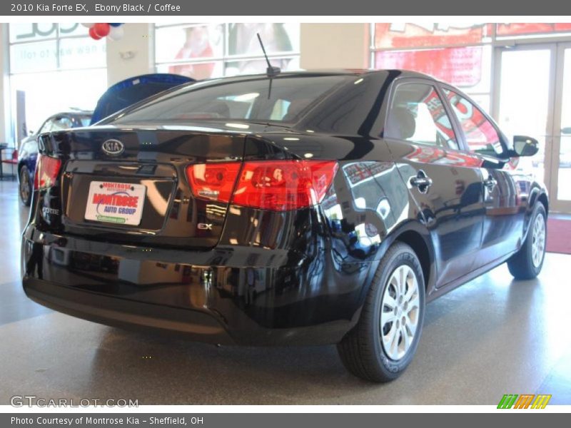 Ebony Black / Coffee 2010 Kia Forte EX