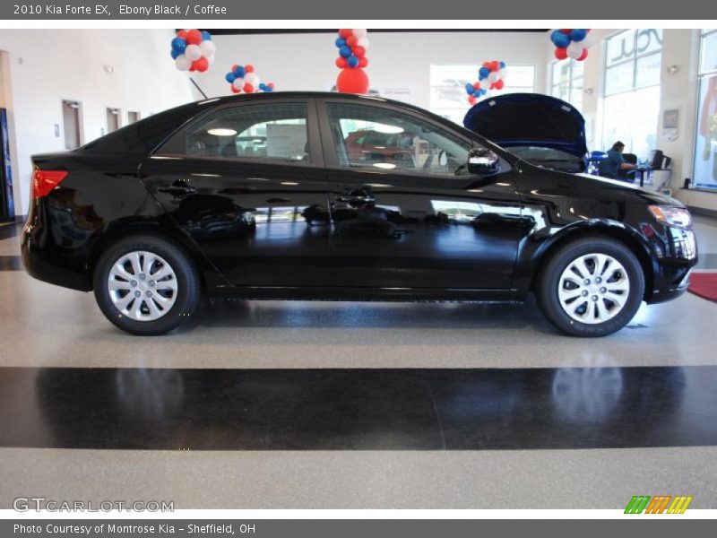 Ebony Black / Coffee 2010 Kia Forte EX
