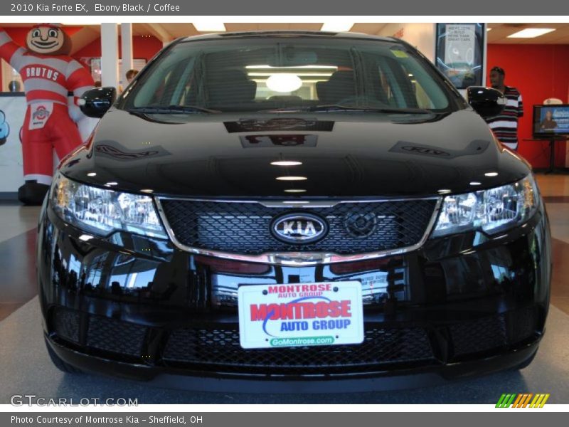 Ebony Black / Coffee 2010 Kia Forte EX