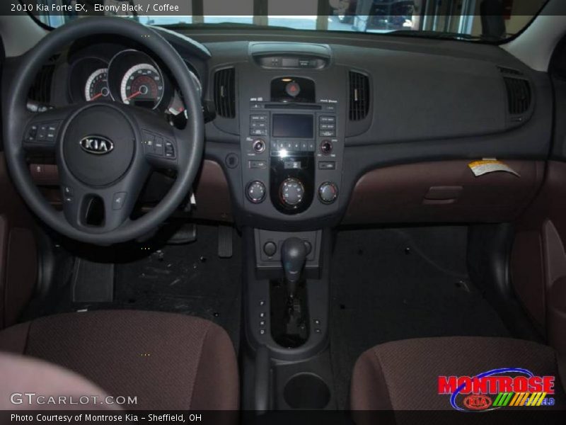 Ebony Black / Coffee 2010 Kia Forte EX